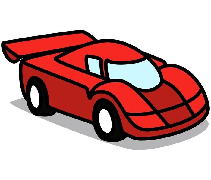 red race car