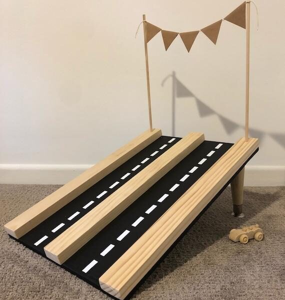 wooden race track